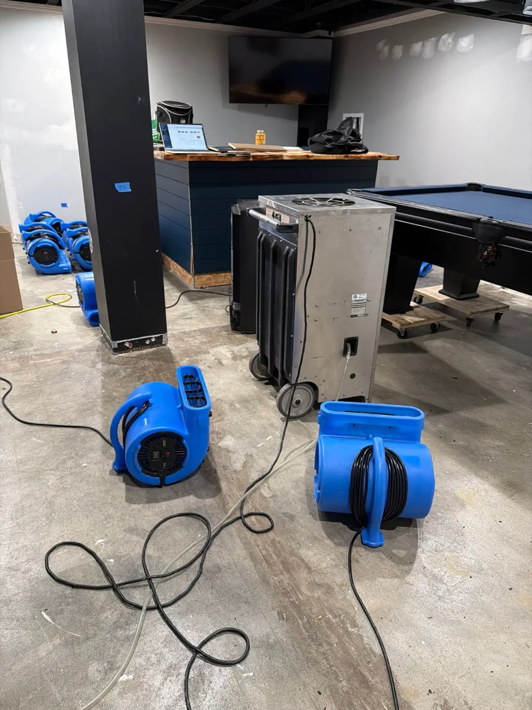 Large-scale water extraction in Hamilton Proper business space