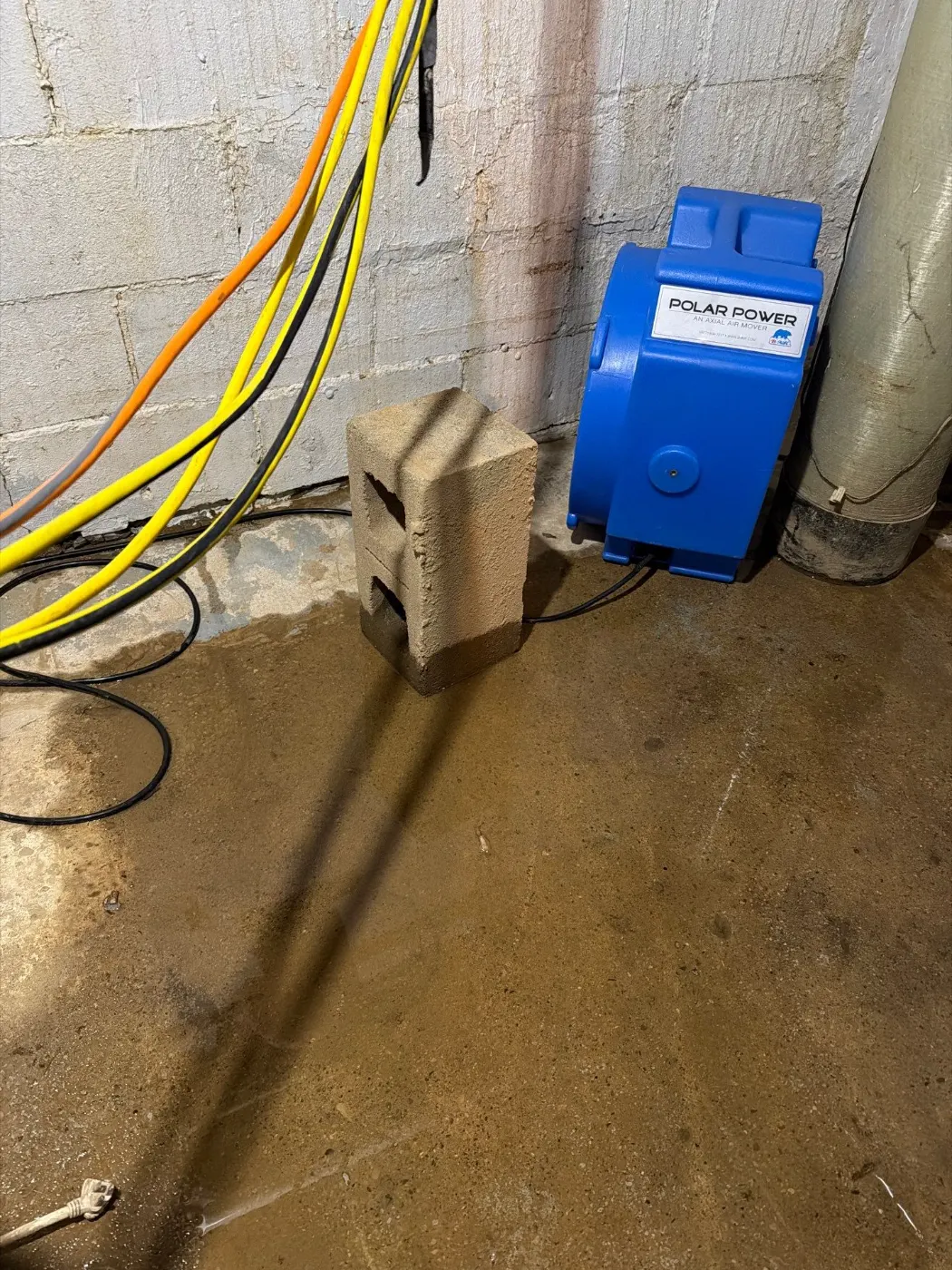 Basement water extraction in Hamilton Proper Indiana home